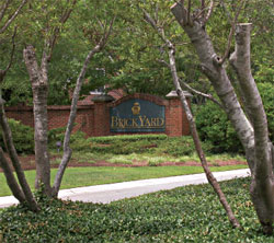 Brickyard Plantation entrance sign, Mount Pleasant, SC